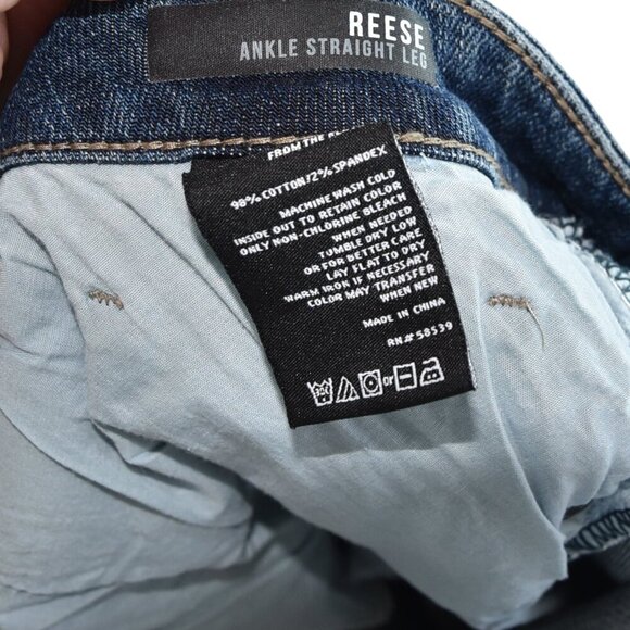 KUT Reese Jeans 20W Ankle Raw Hem Straight Fit - Picture 5 of 9